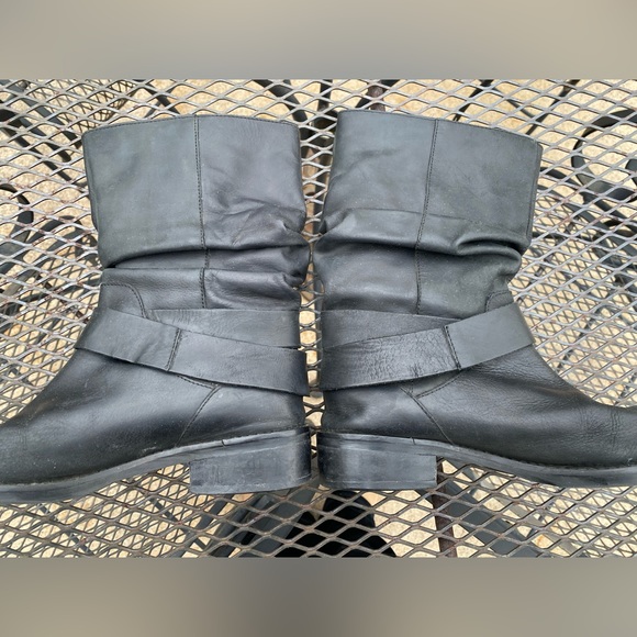 Matisse Engineer (Robbie) Side Buckle Black Leather Moto Biker Boots Size 6.5 - Picture 8 of 16